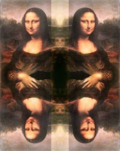 Voir le détail de cette oeuvre: Les 4 portraits de Mona Lisa selon mon procede TMD